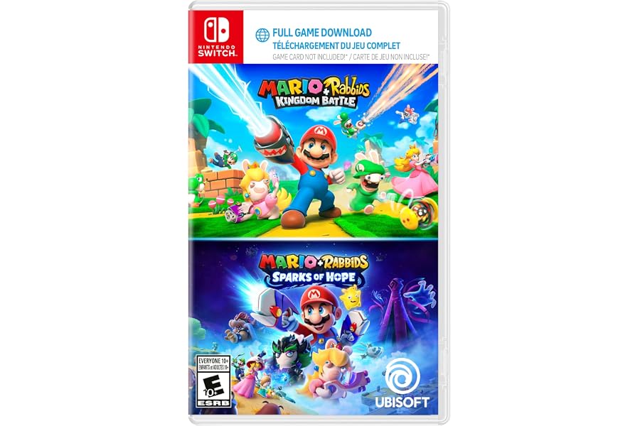 Mario + Rabbids Kingdom Battle and Sparks of Hope - Amazon Exclusive, Nintendo Switch (Code in a Box)