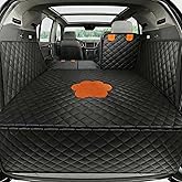 PREWERK Split Cargo Liner for SUV – for Dogs & Pets, Heavy-Duty, 100% Waterproof Trunk Mat & Cargo Cover – Fits 60/40 Split Bench & Armrest Pass-Through – Machine Washable, Non-Slip, Durable