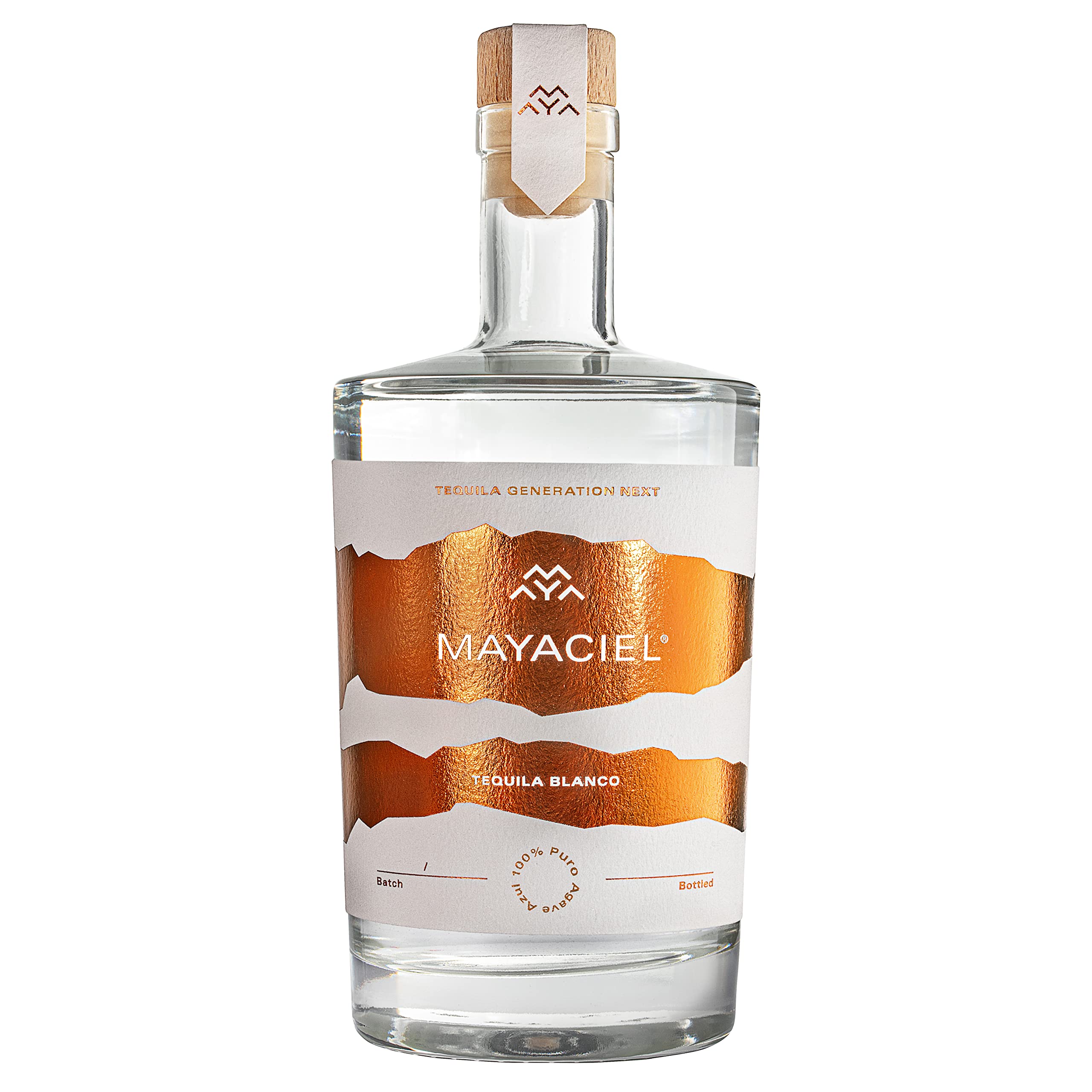 MAYACIEL Tequila Blanco – Preisgekrönter Premium Tequila | Tequila des Jahres 2021 | Frische Agave & feine Zitrusnoten | 100% Agave | Handgefertigt & limitiert | 0,5 l