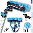 23ft IGADPole Washing Kit: Water-fed Brush with Soap Dispenser, Cobweb Dusters, with 4-Stage Telescoping Pole 5-17ft Pole/Window and Dusting Cleaning Kit