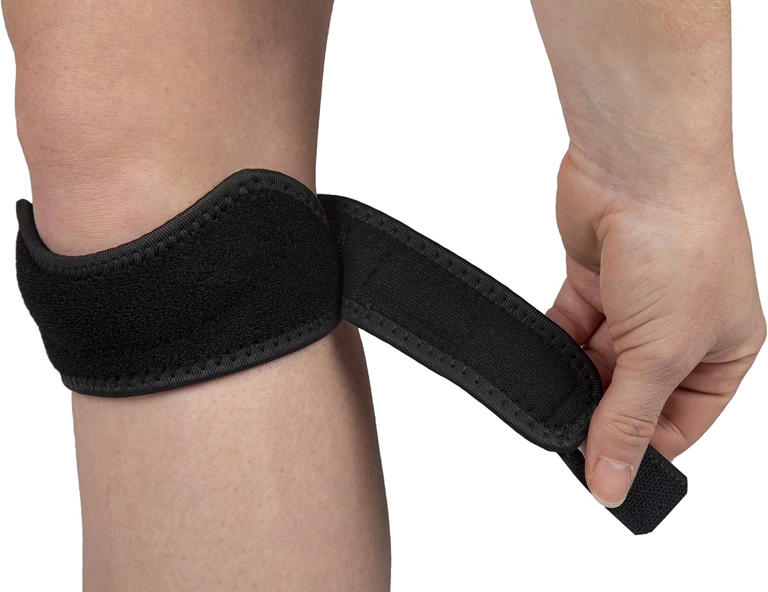 PRO 11 WELLBEING Patella Tendon Knee Support Brace For Sports And Arthritis, Black - Image 4