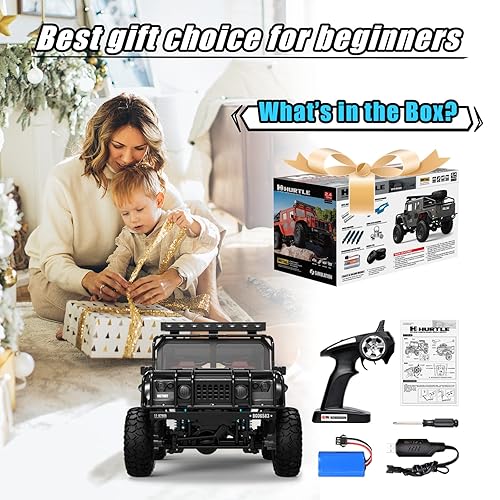 FUUY Remote Control Car Toys for Boys 8-12 H1 Jeep RC Cars Toy