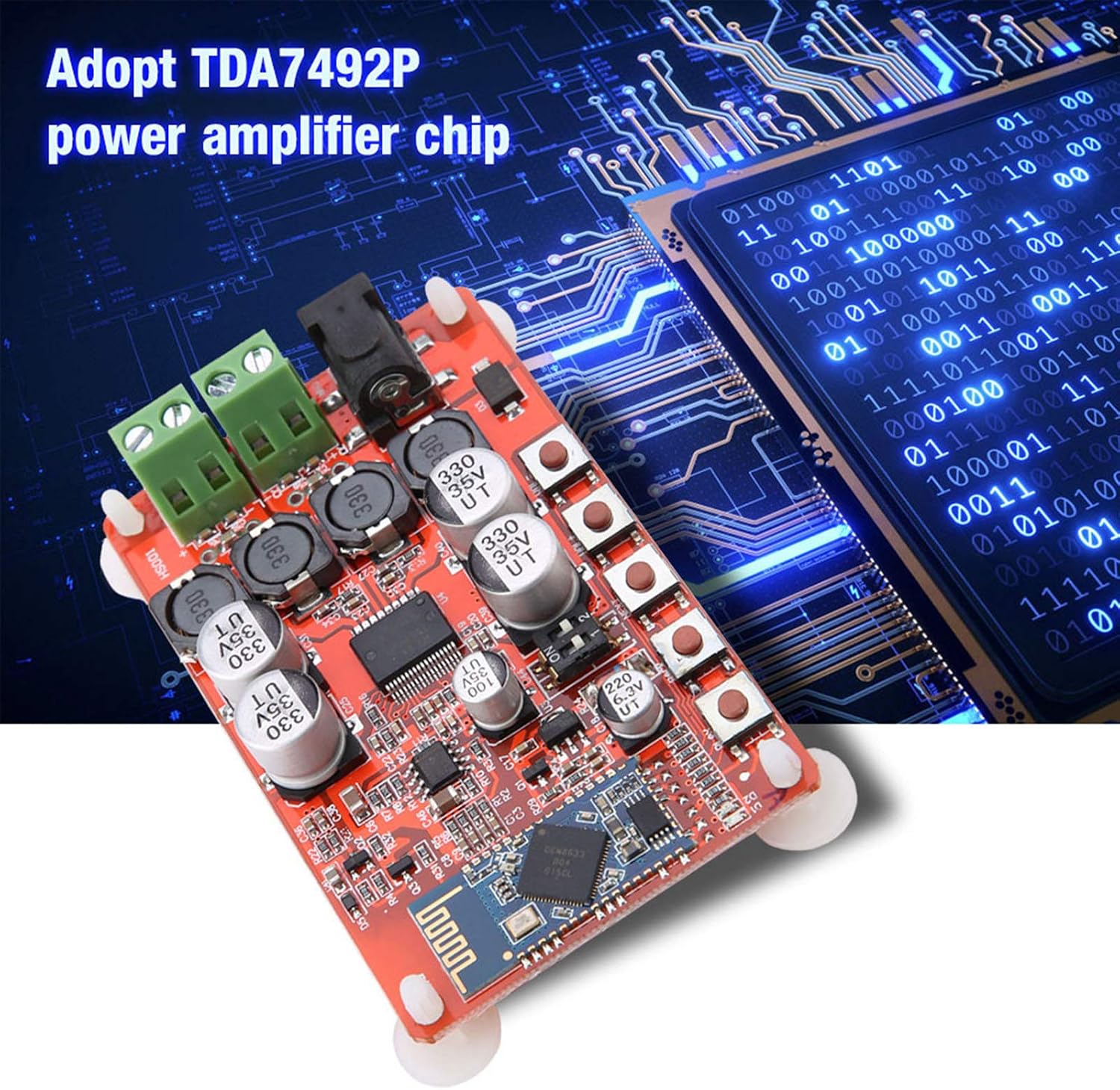 Bluetooth Stereo Amplifier Module TDA7492P 50W x 2 Dual Channel Wireless Audio Amplifier for Boomboxes Robotics Speakers Radios - Image 4