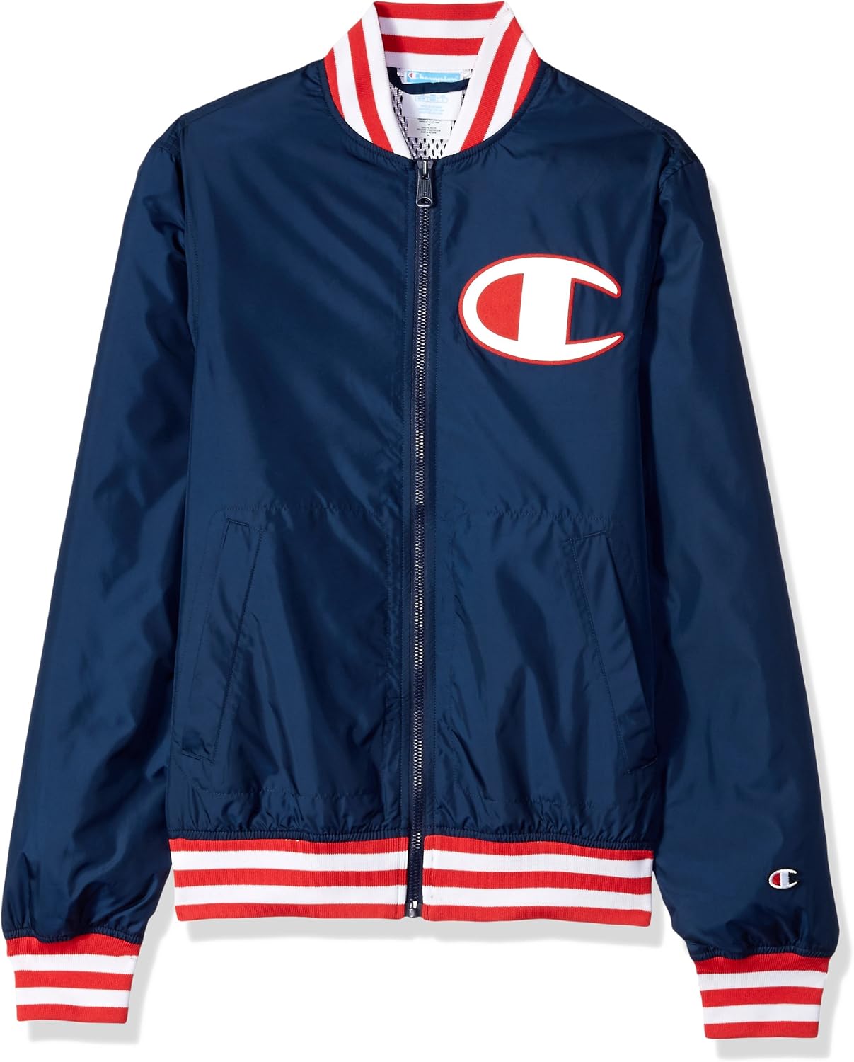 Champion LIFE Men's Satin Baseball Jacket: Clothing