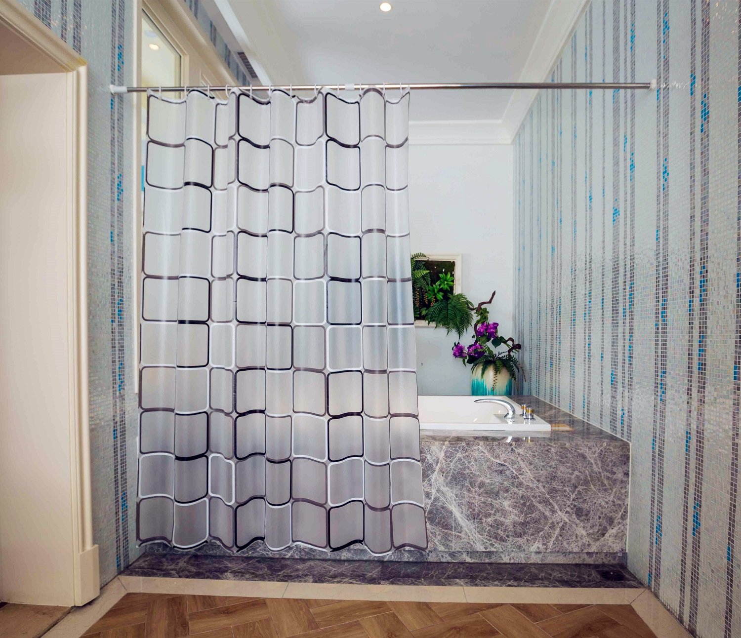 ABC life Frosted Shower Curtains SGS Certified 100 Safety PEVA