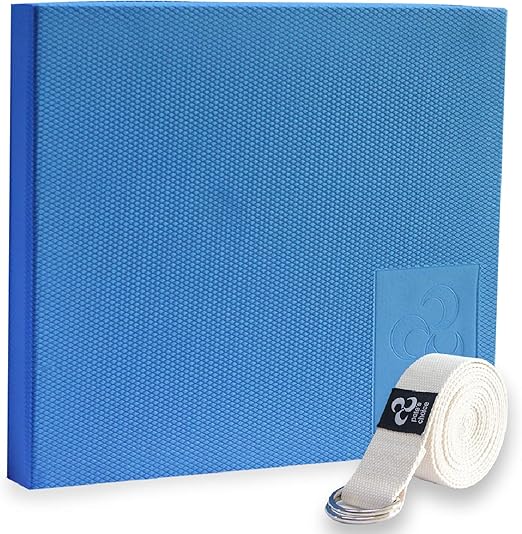 Physio Therapists Foam Balance Pad with Stretching Strap