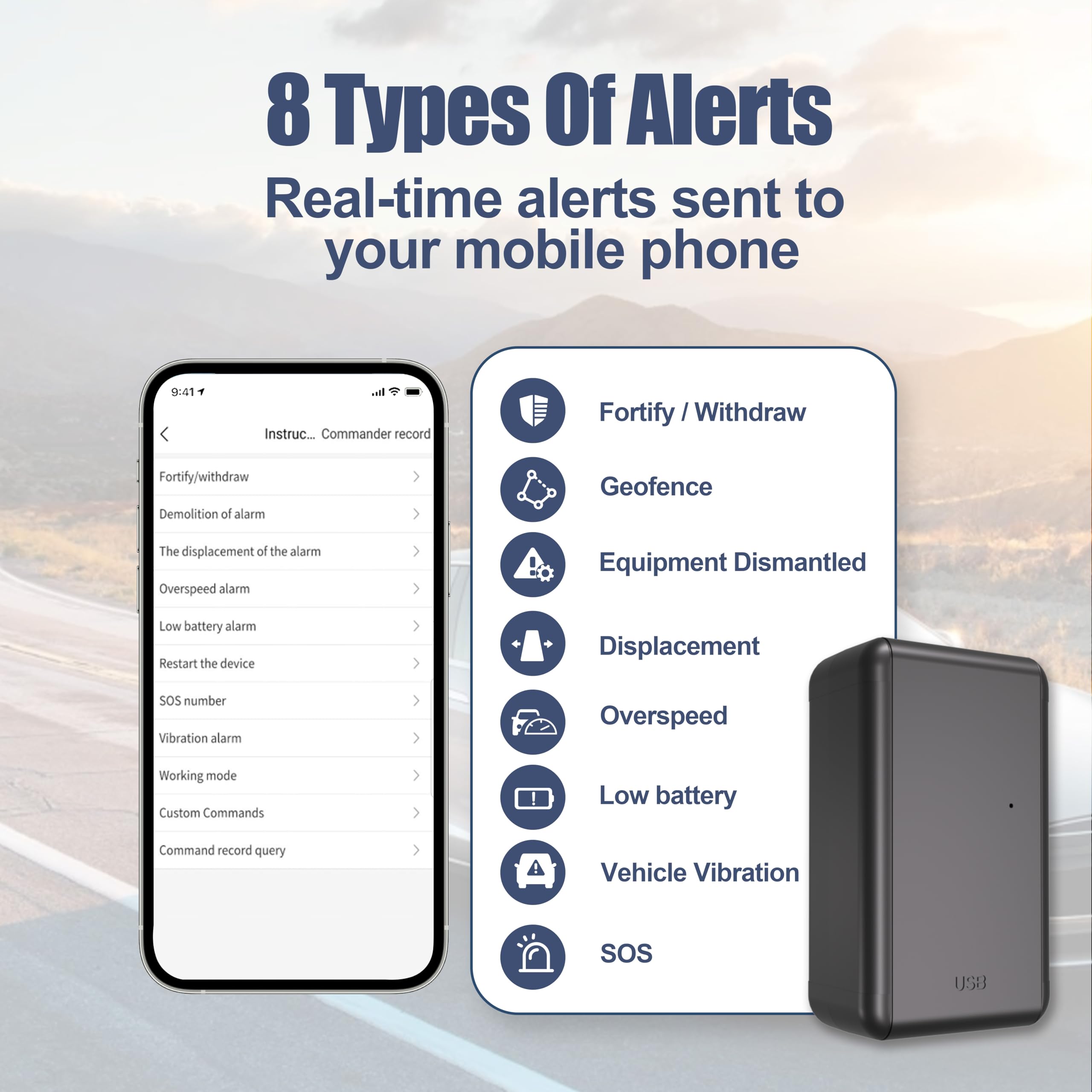 G05A GPS Tracker for Vehicle No Monthly Fees, SIM Card Included, Real-Time Tracking, Global Coverage, Geo-Fencing, Strong Magnetic Attachment, Long Battery Life