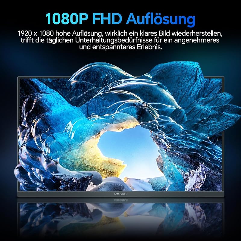 Monitor 24 Zoll, FHD 100Hz Eye Care Bildschirm E2412F