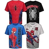 Marvel Spider-Man 4 Pack Pullover T-Shirts Toddler to Big Kid