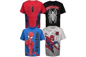 Marvel Spiderman Boys 4 Pack T-Shirts