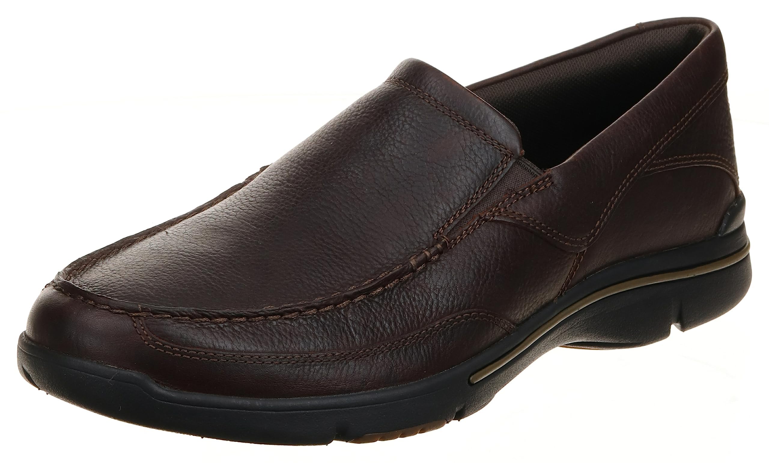Photo 1 of Rockport mens Eberdon loafers shoes, Dark Brown Leather, 7.5 Wide US