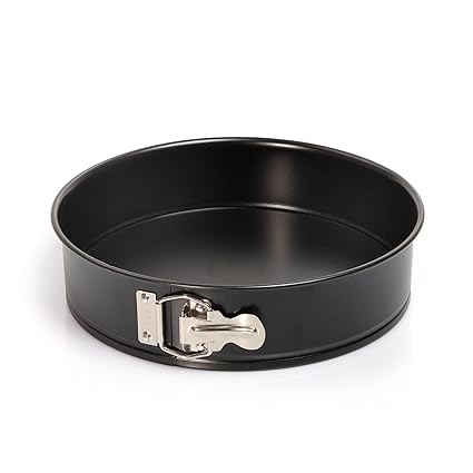 Kaiser Classic Springform, mit Flachboden, Ø 20 cm, runde Backform, auslaufsicher, antihaftbeschichtet, schwarz