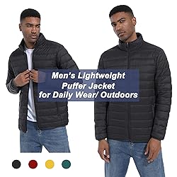 MAGCOMSEN Puffer Jacket Men Packable Down Jacket