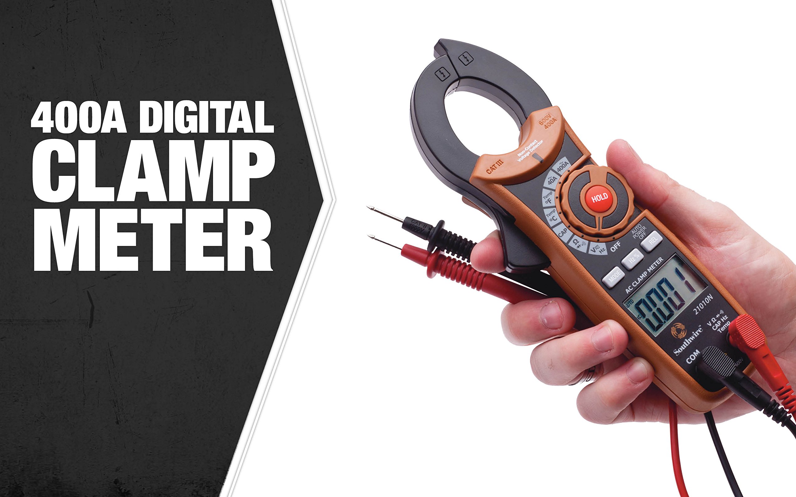 Southwire Tools Equipment 21010N 400A Digital Clamp Meter, Multimeter