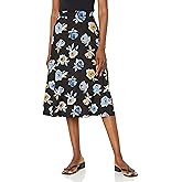 Kasper Womens Printed Ity Midi Flared Skirt