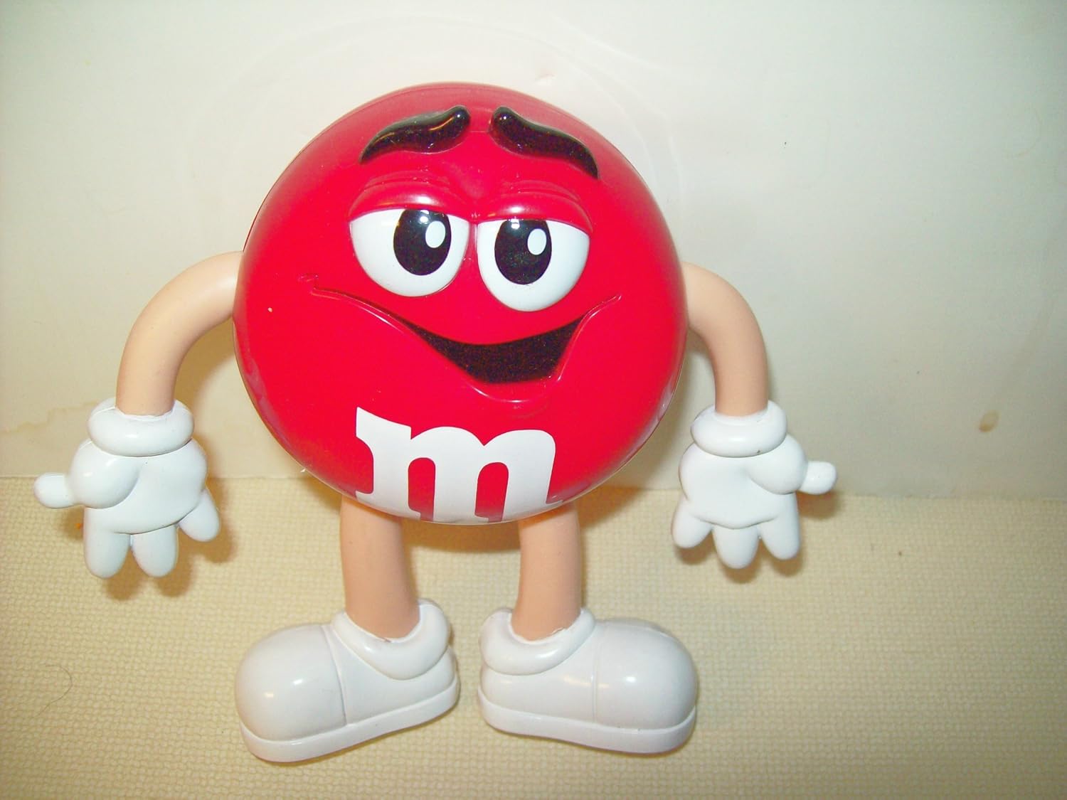 Red M\u0026M Chunky Bendy Advertising Figure 