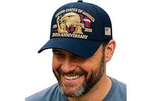 ACMEDICA Eagle & Liberty – United States 250th Anniversary Hat, 2026 Adjustable Patriotic Baseball Cap with Bald Eagle for Veterans