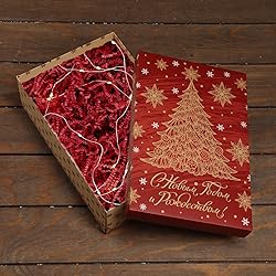 Tisspoms 2LB Red Crinkle Cut Paper Shred