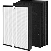 Popurure Replacement Filter Compatible with COLZER EPI-328 and Domccy NS-320 Air Purifier, with H13 HEPA + 4 Activated Carbon Pre-Filters