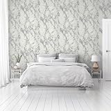 Arthouse Carrara Marble Effect Silver Wallpaper 10.05m x 0.53m Roll view 3
