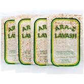 ARA-Z Lavash Flat Bread 4 Packs of 4 (16 Total) No Cholesterol, Fat Free, Vegan, Kosher