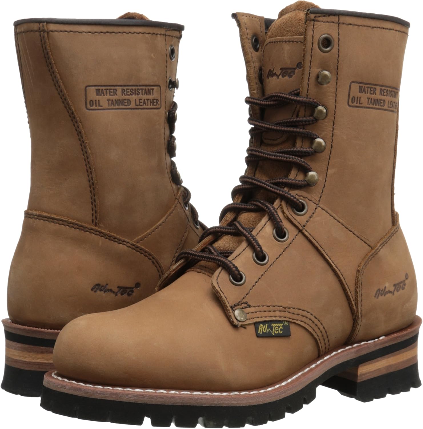 Ad Tec Women's 9" Logger Brown-W Boot: Shoes