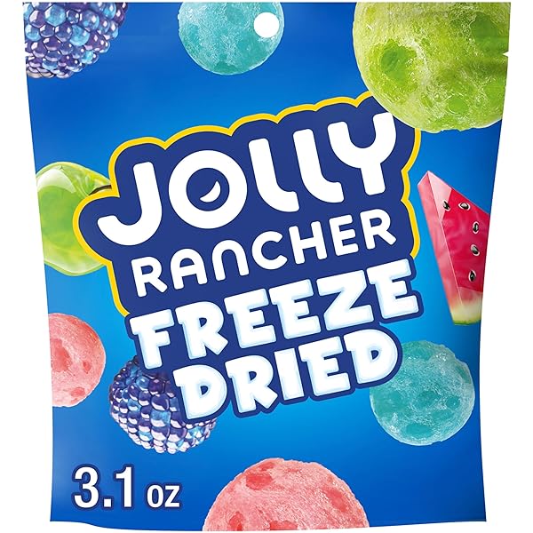 JOLLY RANCHER FREEZE DRIED ORIGINAL FRUIT FLAVORED CANDY BAG, 3.1 OZ