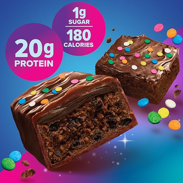 PURE PROTEIN GALACTIC BROWNIE BARS – 12 COUNT BOX | 20G HIGH PROTEIN, GLUTEN-FREE, ON-THE-GO SNACK | IDEAL PRE & POST-WORKOUT FUEL | LOW SUGAR, GREAT TASTE!