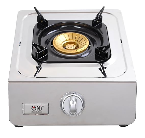 J+N NSD-11 Hochwertiger Edelstahl Gaskocher 1 flammig 5,0 KW LPG Campingkocher WOK Hockerkocher mit Zündsicherung