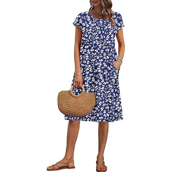 Knox Rose Women's Short Sleeve Wrap Dress - (X-Small, Blue Floral) at  Amazon Women's Clothing store