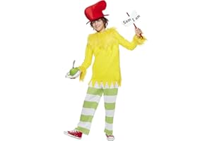Spirit Halloween Dr. Suess Kids Sam I Am Costume | Officially Licensed | Funny Halloween Costume | Dr. Suess Cosplay