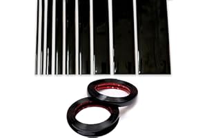 NANSH 16Ft Glossy Black Extra Thick Auto Molding Trim Universal Bumper Window Door Body Side Decorative Strip Scratch-Proof (Width: 1inch [25mm])