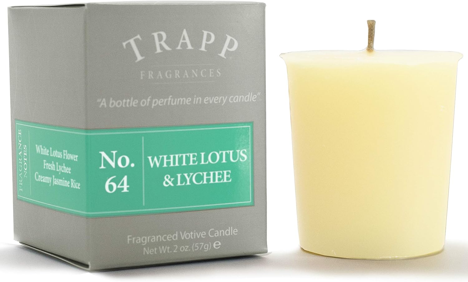 Trapp Signature Home Collection - No. 64 White Lotus & Lychee Votive Scented Candle 2 Ounce, Pack of 4