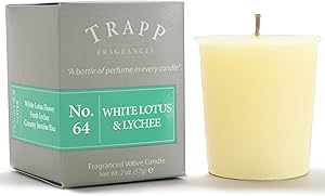 Trapp Signature Home Collection - No. 64 White Lotus & Lychee Votive Scented Candle 2 Ounce, Pack of 4