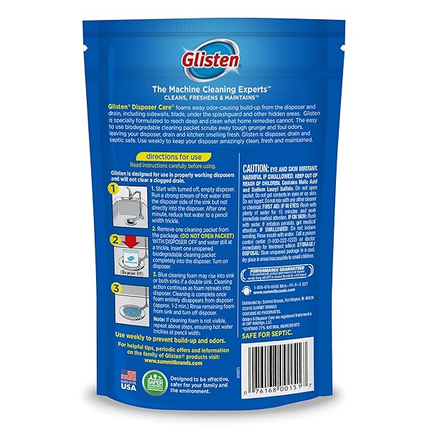 SUMMIT BRANDS DP06N-PB DISPOSER CARE GARBAGE DISPOSAL CLEANER