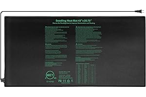 BESTIO Seedling Heat Mat 48" x 20"in,Waterproof Heat Mats for Seed Starting,Plant Heating Mat for Seed Germination,Hydroponic Plant,Reptile Indoor