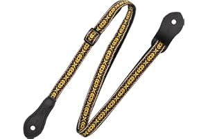 1/2" Jacquard Weave Mandolin/ukulele Strap With Dual Leather Strap Pin Ends. Adjustable To 50"