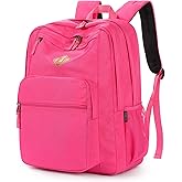 ZORFIN 26L Backpack for College, and Travel: Water Resistant Bookbag - Hotpink