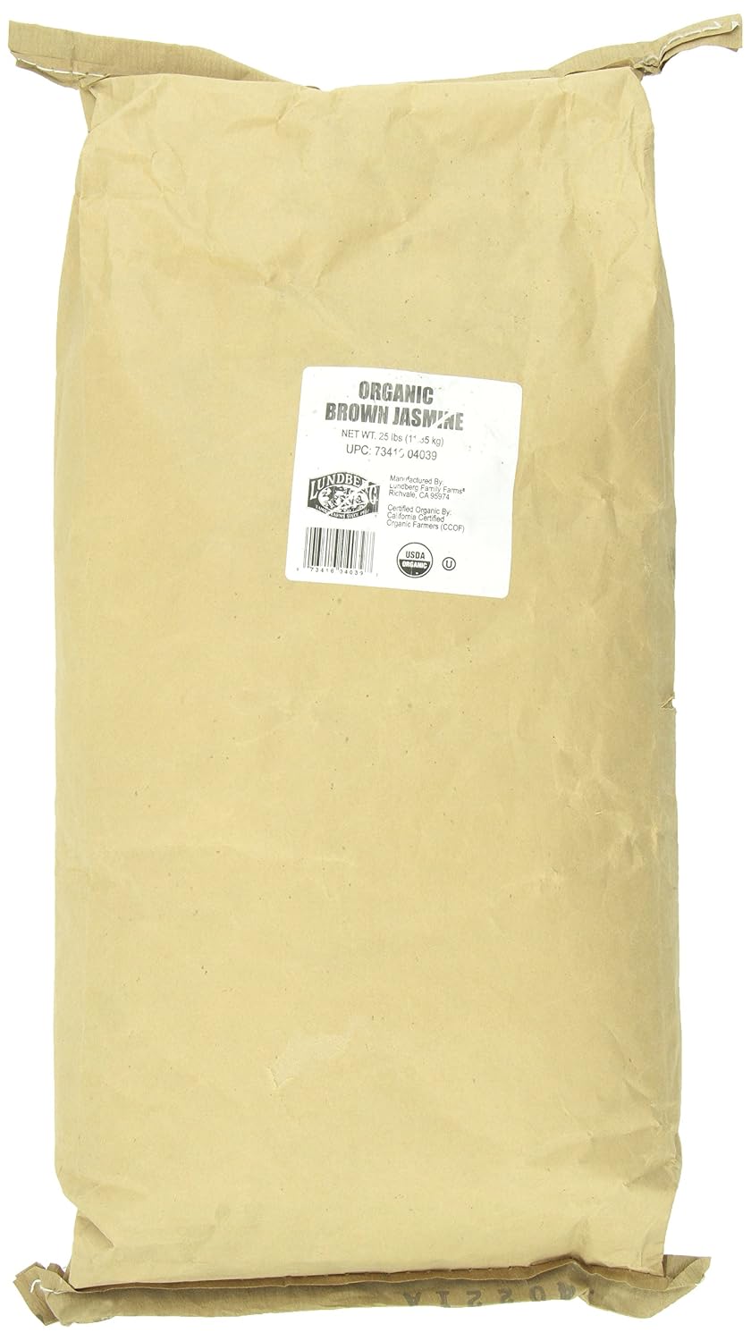 Lundberg Family farms Rice jasmine White 25lb (073416040397)