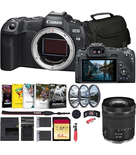 Amazon.com : Canon EOS R8 Mirrorless Camera with Canon RF 24-105mm