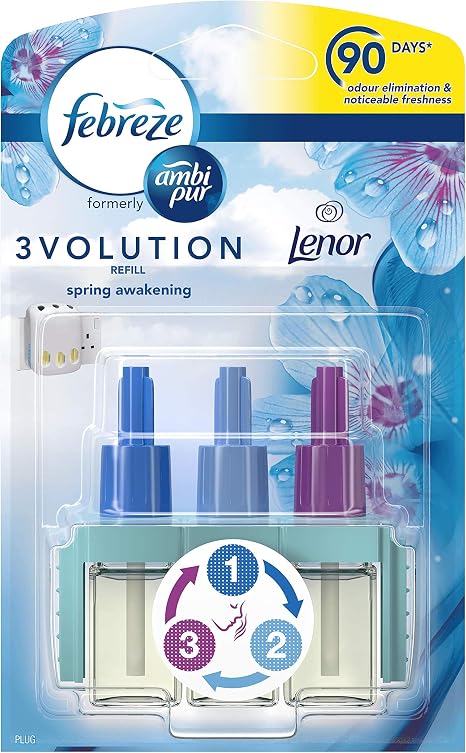 Febreze with Ambi Pur 3Volution Air Freshener Plug In Refill Spring ...
