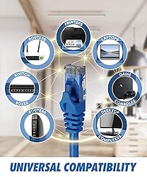 CAT6 Ethernet Cable (6 Feet) LAN, UTP (1.8 m) CAT 6