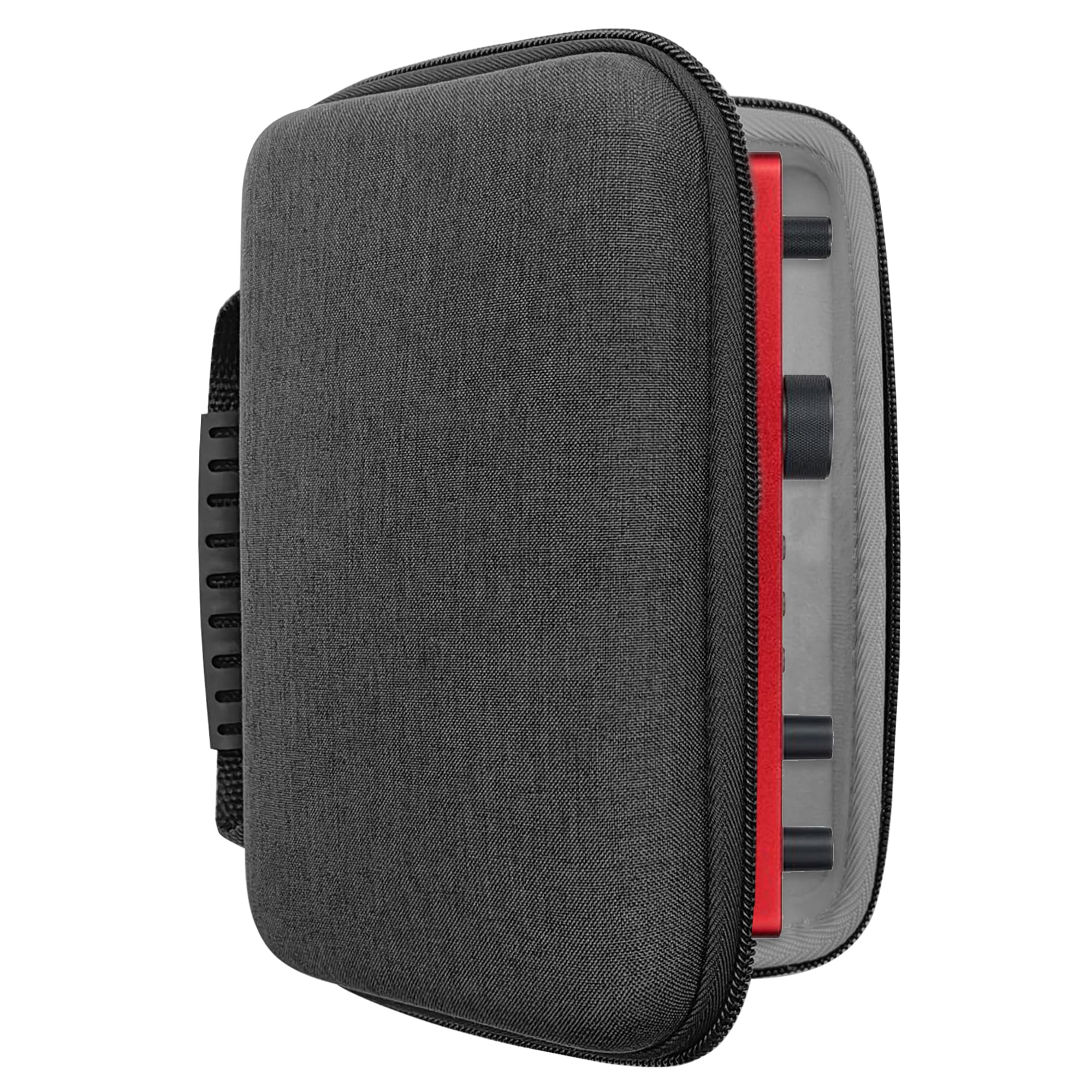 Musiin Audio Interface Case,Compatible with Focusrite Scarlett 2i2 4th Gen/Scarlett 2i2 Anniversary Edition,Travel Portable Bag with Handle,Mesh Pocket,Smooth Dual Zippers,for Studio and Stage (Grey)