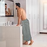 Utopia Towels Premium Jumbo Bath Sheet 90x180 cm 2 Pack Cool Grey 100% Cotton view 3