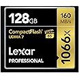 Lexar Professional 1066x 128GB CompactFlash Card, Up to 160MB/s Read, for Professional Photographer, Videographer, Enthusiast