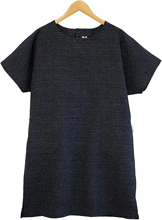 Cotton Crepe One Piece Dress Summer Dress Made In Japan Asian Size Medium Black Grid Pattern At Amazon Women S Clothing Store