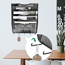 EASEPRES 5 Pocket Mesh Hanging File Organizer with
