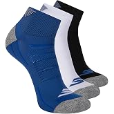 Skechers Men's 3-pack Performance Golf Quarter Crew Socks, Odor Control &amp; Mesh Ventilation