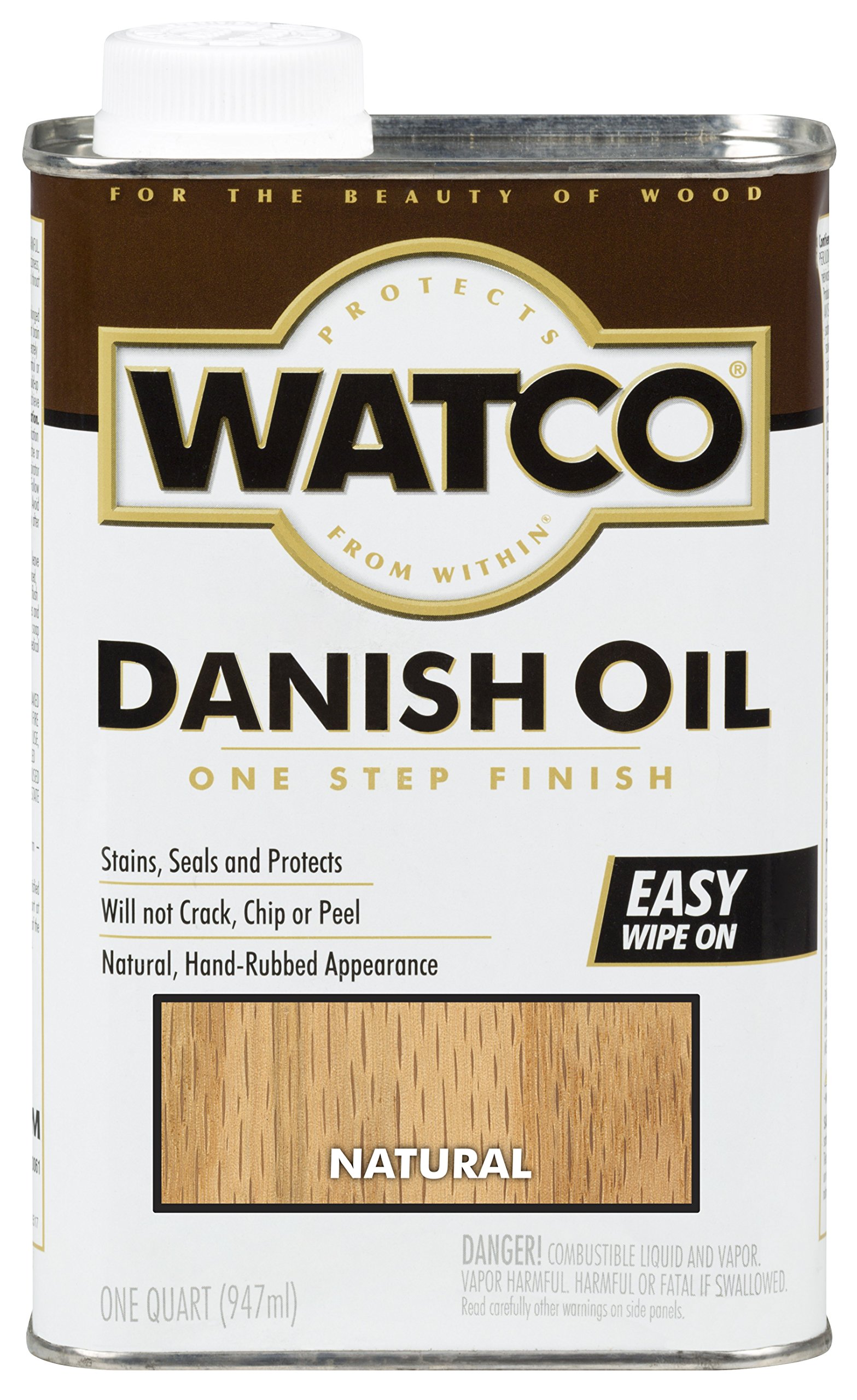 Watco RustOleum A65741 Danish Oil Wood Finish, Quart, Natural Buy