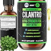 HERBIFY Cilantro Tincture - Herbal Cilantro Supplement for Detox - Rich Source of Antioxidants - Supports Heart and Body Cleanse - Made in USA - Cilantro Extract 4 Fl Oz